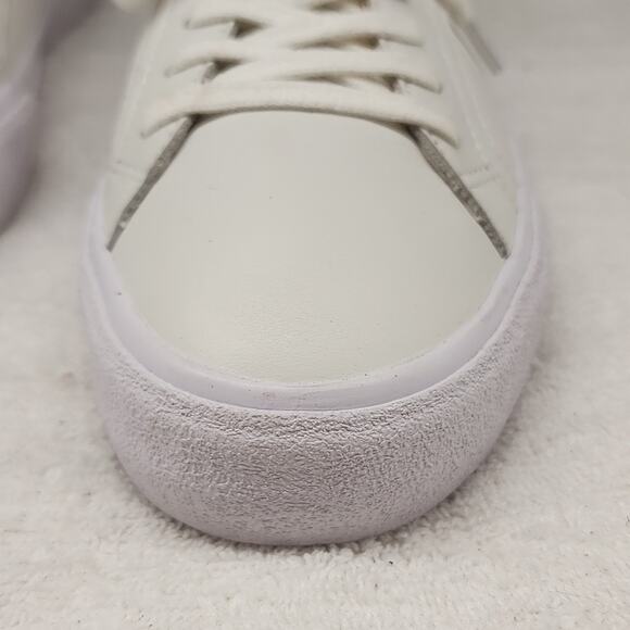 ๐MADEWEL SIDEWALK LOWTOP WHITE LEATHER UNISEX SNEAKERS MENS 7.5 LADIES 9 NWOB - Picture 3 of 16